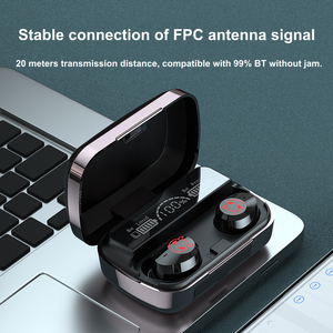 Auriculares intrauditivos M23, Auriculares deportivos impermeables para videojuegos, auriculares inalámbricos TWS Ture con pantalla LED y control táctil - Product Image 6