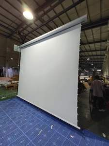 Fabrication <span class=keywords><strong>de</strong></span> l'écran <span class=keywords><strong>de</strong></span> <span class=keywords><strong>projection</strong></span> motorisé ALR 4K acoustique transparent encastré au plafond - Product Image 2