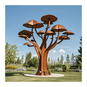Décoration de maison et de jardin Sculpture en cèpes champignon en bronze - Product Image 6
