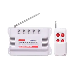 Honnête 220v 12v 4 voies 315MHZ 433MHZ RF télécommande ouverte sans câblage télécommande du système d'éclairage