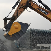 Penghancur Batu Beton Desain Baru Excavator Hydraulic Rock Crusher Bucket