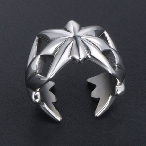 Men's Flower Shape Hollow Geometric <b>Ring</b> <b>Open</b> Design SA1024 Gift Jewelry - Product Image 4