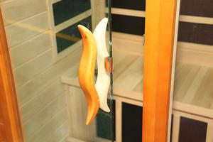 Saunas <span class=keywords><strong>Hammam</strong></span> d'intérieur pour <span class=keywords><strong>2</strong></span>-3 <span class=keywords><strong>personnes</strong></span> Sauna infrarouge lointain à faible CEM avec 6 radiateurs en carbone Éclairage de chromothérapie Ioniseur d'oxygène - Product Image 5