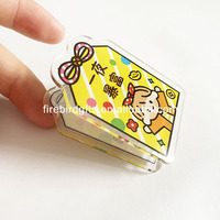 Clips en acrylique personnalisés mignons et kawaii, design personnalisé, clips en PP acrylique