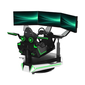 Máquina de Juego Arcade de Carreras con Tres Pantallas Giratorias y Movimiento Dinámico, Equipo de Carreras Metálico para Interiores y Exteriores, para Centros Comerciales - Product Image 1