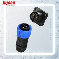Connecteur étanche à verrouillage rapide mâle/femelle 50A 500V M25 2 broches IP67 pour assemblage sur site, automatisation industrielle, distribution d'énergie