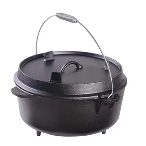 Marmite hollandaise moderne <span class=keywords><strong>en</strong></span> <span class=keywords><strong>fonte</strong></span> pour pique-nique, camping et barbecue, à suspendre, <span class=keywords><strong>en</strong></span> vente - Product Image 1