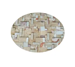 Azulejos de suelo de mármol de pizarra de carbono de estilo rural de bajo precio Panel de piedra de revestimiento de pared Exterior de techo de cultura Natural