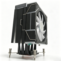 6HB-12B-9YLDG2 New CPU Air Cooler 6 Heat Pipes Tower Radiator 120MM Gamer ITX PC CPU Cooler for LGA1851 1700 1200 1366 AM5 AM4