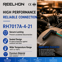 Conector Automotriz Sellado Impermeable de 1 Pin para Cableado Eléctrico, Modelo 7017A-4-21, Conexión Automática