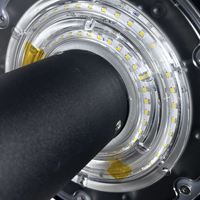 Lampadaire LED en aluminium CHZ, IP65, éclairage extérieur pour pelouse et allée, à intensité variable