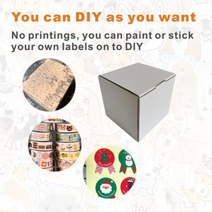 Caja <span class=keywords><strong>de</strong></span> Envío Corrugada Blanca Pequeña con Tapa Plegable, Ideal para Envíos <span class=keywords><strong>de</strong></span> Pequeñas Empresas, Resistente y Reutilizable - Product Image 3