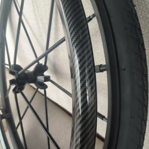 24 "x1 altıgen Hub su Transfer baskı Handrim PVC Spoker kol moda aktif tekerlekli sandalye arka tekerlek - Product Image 3