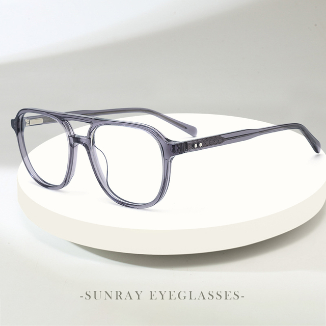 Hot Selling High Quality Fashion Design Frame Oversized Eyewear Square Custom Acetate Blue Light Blocking Glasses