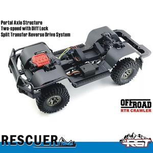 RGT EX86190 Rescuer LC76 1/10 RTR 2.4G 6CH Crawler 2S 3S Luces 4WD Eléctrico Plástico y Metal RC SUV Camión Juguete de Regalo - Product Image 6