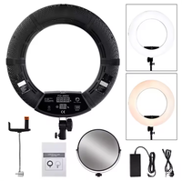 Anneau lumineux professionnel FD-480II pour photographie, selfie, vlog, vidéo, avec miroir + trépied de 2 m