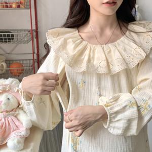 Vente en gros d'usine/OEM [88098 en stock] Robe de nuit d'<span class=keywords><strong>allaitement</strong></span>, robe de maternité pour l'automne/l'hiver, vêtements post-partum, femmes enceintes - Product Image 4