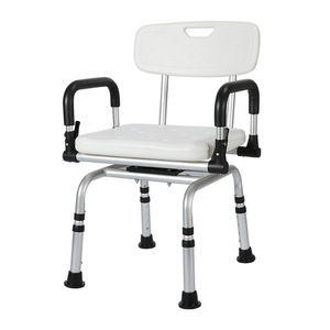 Guoyao Rotatable Bathroom <b>Shower</b> <b>Chair</b> Aluminum Alloy Heavy Duty With Handrails For Elderly Adults Pregnant Women - Product Image 5