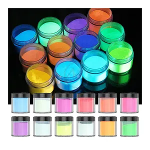 Glow in the dark long time luminescent glowing pigment powder glow pigment manufacturer for nail pigmentos fotocromaticos