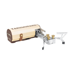Estufa de Gas Portátil Plegable Takumurano de 3 Quemadores para Acampar al Aire Libre con Dispositivo de Encendido - Product Image 1