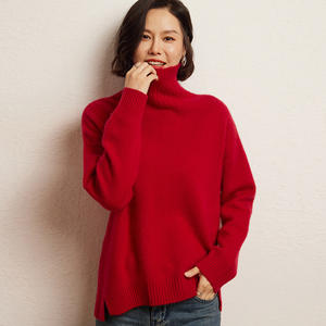 Женский свитер-водолазка из <span class=keywords><strong>100%</strong></span> чистого кашемира, высококачественный, класса люкс, оверсайз, крупной вязки, от производителя, оптом на заказ - Product Image 5