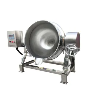 Factory Price Vertical High Pressure Steam Jacket Heating Sandwich Pot/meatball Meatball Frying Machine