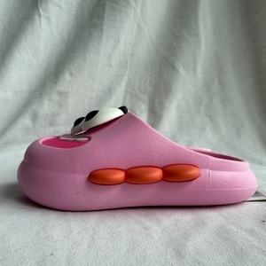 Ciabatte in Plastica Rosa con Decorazione a Fibbia, Suola Intermedia Imbottita in EVA, Punta Chiusa, per Tutte le Stagioni, Zoccoli da Donna Taglia 18-35 - Product Image 5