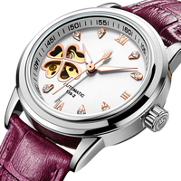 Maßgefertigte OEM Herren Automatik-Mechanische Uhr Legierungsgehäuse Wasserdicht 3ATM Japanisches Uhrwerk 18mm 34mm Zifferblatt Business Großhandel Fabrik