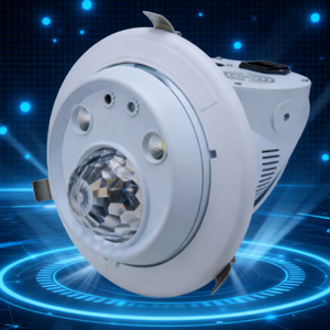 UNOXINE Professionnel 4-en-1 15W Lumière laser <span class=keywords><strong>rouge</strong></span>/verte avec stroboscope et lumières mobiles RGBW pour DJ Concerts Contrôle DMX512 - Product Image 2