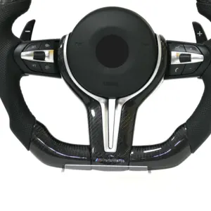 Adecuado para Kit de carrocería de coche de fibra de carbono de carreras de alta calidad <span class=keywords><strong>Volante</strong></span> de cuero Compatible con <span class=keywords><strong>BMW</strong></span> F30 3 Series F10 5 Series Otros modelos - Product Image 2