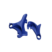 Support de repose-pieds en aluminium forgé 6061-T6, acier inoxydable, aluminium usiné CNC, anodisé, pour moto