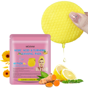 MOOYAM 40 Almohadillas Faciales para el Cuidado de la Piel, Exfoliantes Faciales Naturales con Ácido Kójico y Cúrcuma para Aclarar la Piel y Eliminar Manchas Oscuras - Product Image 1