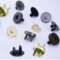 Kancing Magnet Bulat Kuningan Antik Bebas Nikel QingHe 18x4mm Terlaris untuk Tas, Pakaian, dan Perlengkapan Kulit