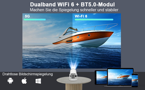 Proyector Portátil de Bolsillo Inteligente 8K y Android 14 720P para HY300 Pro 290 ANSI con Corrección Trapezoidal Manual y Automática, WiFi 6, BT5.4 - Product Image 3