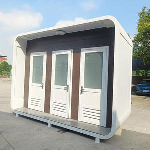 Toilettes mobiles d'extérieur, zone panoramique, toilettes publiques écologiques, structure en acier, salle de douche intégrée, toilettes rurales - Product Image 3