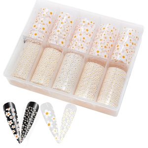 Vendita Diretta dalla Fabbrica, 10 Rotoli di <span class=keywords><strong>Adesivi</strong></span> <span class=keywords><strong>per</strong></span> <span class=keywords><strong>Unghie</strong></span> con Fiori 3D a Margherita, Design Miscelabili ad <span class=keywords><strong>Acqua</strong></span> <span class=keywords><strong>per</strong></span> Decorazioni Nail Art - Product Image 1