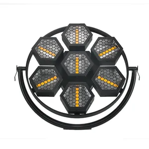 RTF led rgb portman 7 pcs 60w cob retro golden strobe matrix background effect light for stage light club bar dj