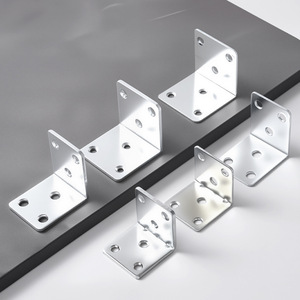 Support d'angle en L en acier laminé à froid à 90 degrés pour meubles et armoires - Product Image 2