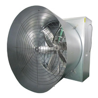 Ventilateur d'extraction à cône papillon pour élevages agricoles, volailles et bétail, élimination de la poussière, de la fumée et des odeurs, avec hélice à débit d'air puissant
