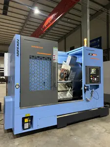 Dongs CNC torno control yaxis alta precisión mandril hidráulico cama inclinada CNC torno máquina herramienta equipo con herramientas en vivo