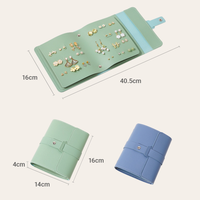 Estuche para Pendientes RR, Práctico Organizador de Aretes, Libro de Almacenamiento de Joyas para Mujer, Estuche de Viaje para Joyas, Bolsa para Pendientes