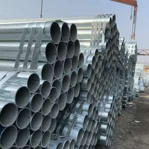 Tuyau rond galvanisé à chaud de haute qualité, facile à installer, soudé par électrofusion, <span class=keywords><strong>diamètre</strong></span> extérieur 26,7/33,4/42,2, Q235B Q355B - Product Image 6