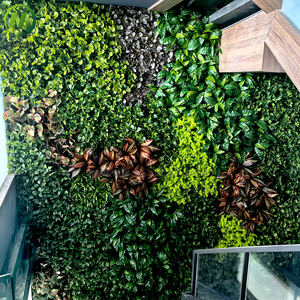 Clôture végétale durable, mur de plantes en herbe, diverses plantes, <span class=keywords><strong>plante</strong></span> artificielle, haie pour décoration verticale intérieure ou extérieure - Product Image 5