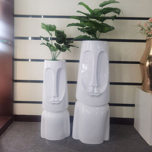 Macetas Grandes de Fibra de Vidrio, Ligeras, para Exteriores, Decoración de Centros Comerciales, Hoteles y Jardines Comerciales - Product Image 4