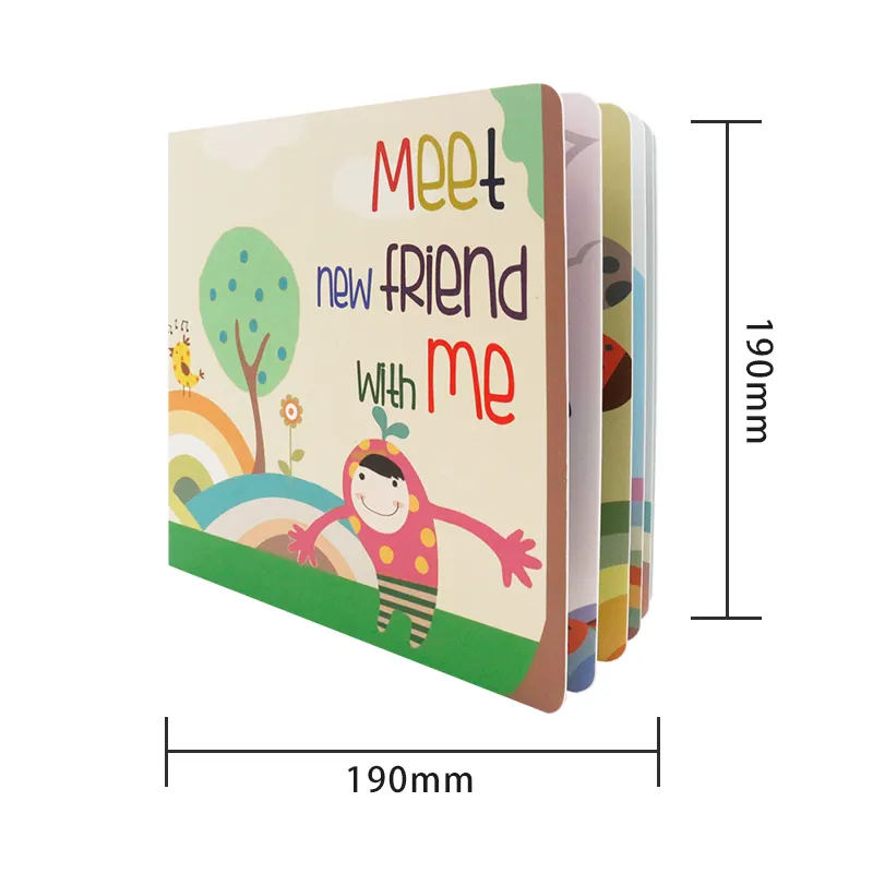 Newest Fancy education hardcover board sound push button talking e-book for kids learning toys