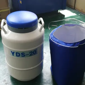 20L Bonvoisin Liquid Nitrogen Container Cryogenic Container LN2 Dewar Aluminum Alloy Semen Tank With 6 Caniste