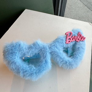 Nouvelles Lunettes de Soleil Cœur Rose en Peluche 2026 – Amusantes pour Fêtes et <span class=keywords><strong>Photos</strong></span>, Protection UV400 - Product Image 3