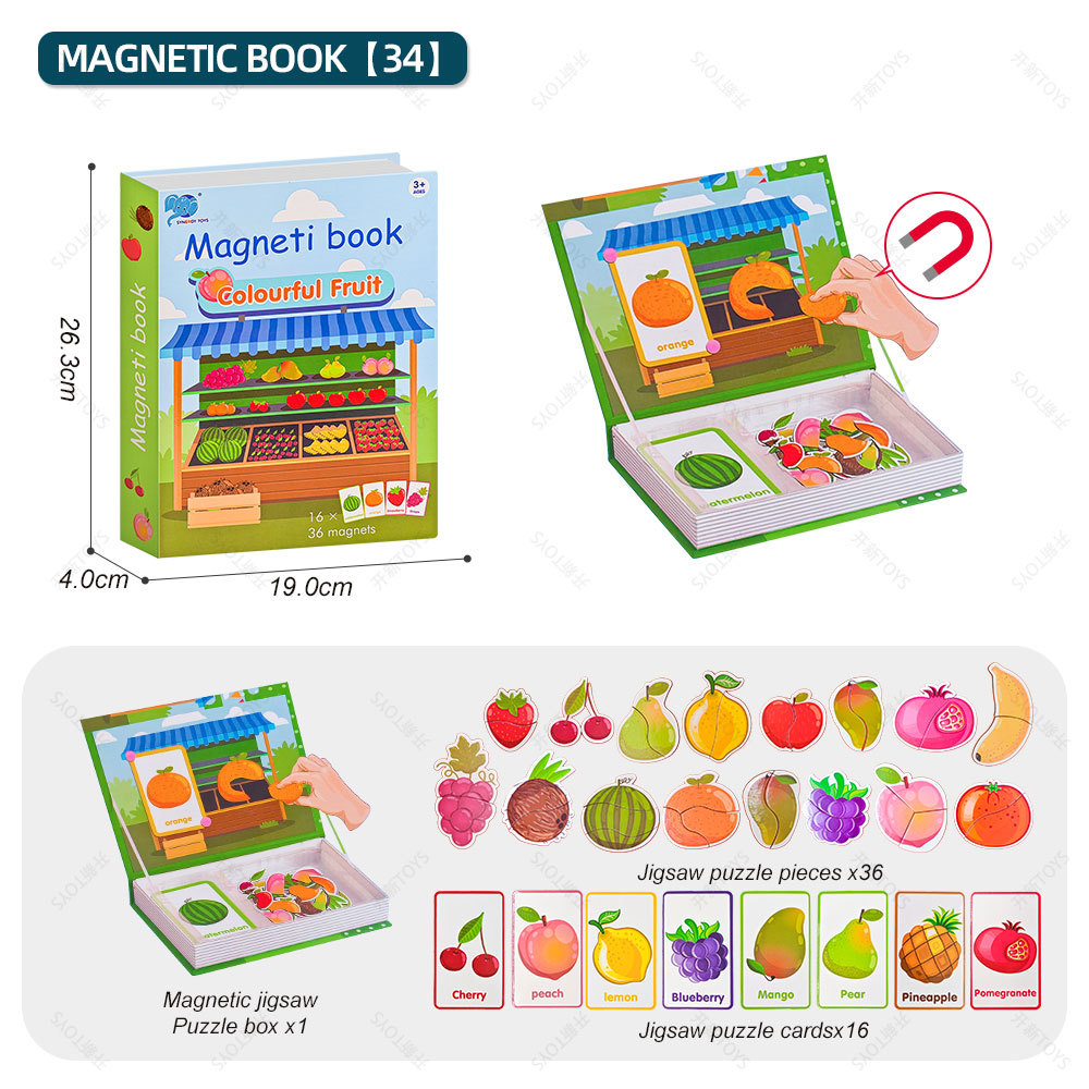 puzzle suit-fruit party (english book box)