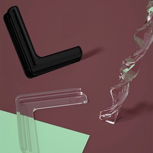 Protection d'angle en plastique transparent en forme de L Gao Fuya pour la sécurité des bébés, pour les bords de meubles et les coins de tables - Product Image 1