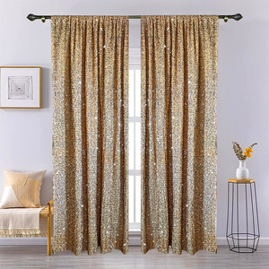 Tenda per fondale in velluto con paillettes dorate all'ingrosso-tende da sposa per feste con <span class=keywords><strong>sfondo</strong></span> glitterato per <span class=keywords><strong>sfondo</strong></span> fotografico - Product Image 2